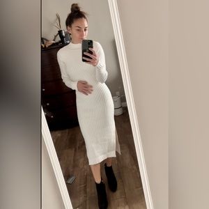 White Sweater Dress